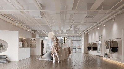 侘寂服装鞋店3D模型下载